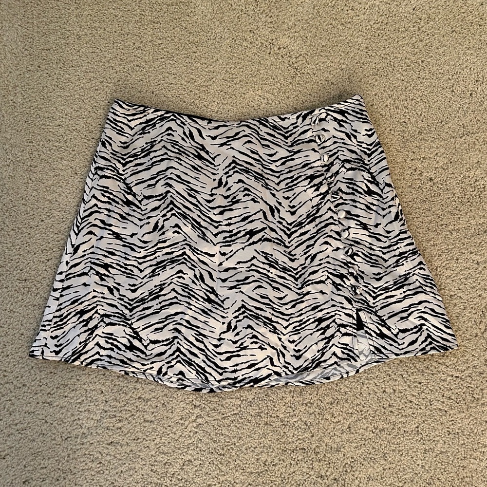 Zebra Satin Zara Skort